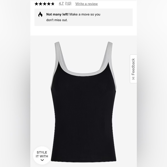 Express Ribbed Tank top - Picture 2 of 3